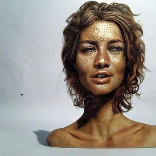 Prompt: Beautiful woman photorealistic made from buss parts!