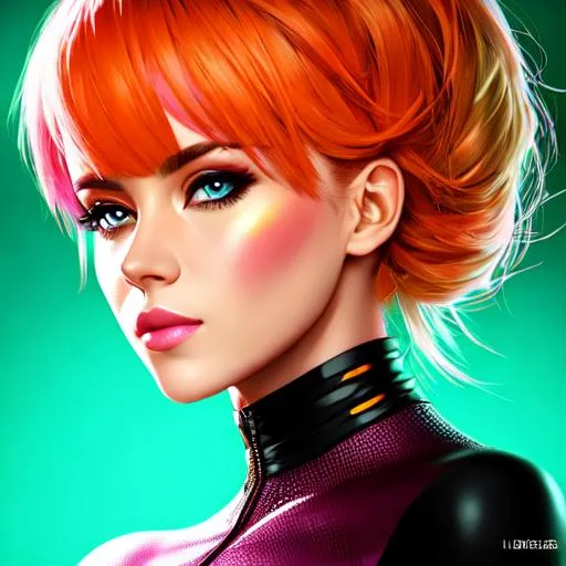 Prompt: Bright Color Pallet, Portrait Women Superhero, Highly Detailed