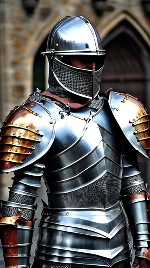 Prompt: medieval knight armor