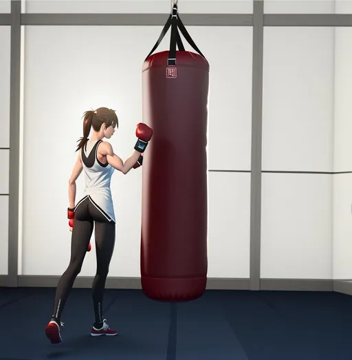 Prompt: Beautiful tallgirl punching bag training muscle kicking
Bursting crushing smashing punching sandbag Highdefinition photorealistic illustration highquality 3d anime 