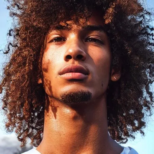 Prompt: Youn man, 18 years old, surrounded by lightning, Beautiful, detailed face, full lips, small nose, freckles, curly hair, black hair, action shot portrait, High angle view, Ultra-Wide Angle, extremely detailed, intricate detail, fine detail, careful detail, Spiritual lighting, Aura, Chakra, LSD, colorful