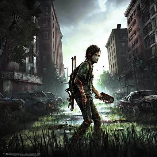 Prompt: A zombie in the last of us