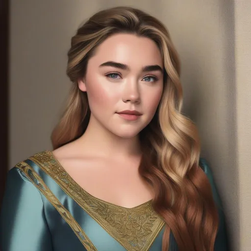 Prompt: florence pugh as a live action anna (frozen)


