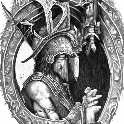 Prompt: ancient warrior 
