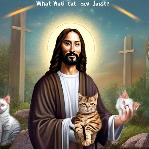 Prompt: what would cat jesus do?