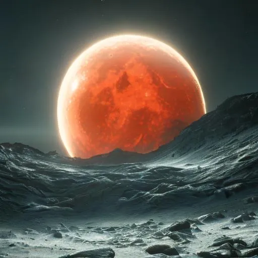 Prompt: Bloody red moon full hd ,4k, high quality. 