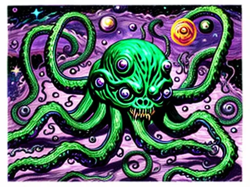 Prompt: Eldritch horrors nightmare cosmic monster
