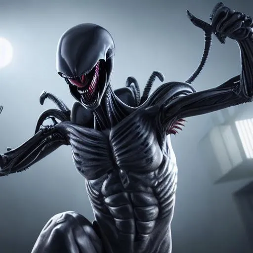 Prompt: fortnite xenomorph Ultra HD UHD  2K 4K 8K 12K 16K 32K 64K Photorealistic Photorealism Masterpiece Beautiful 