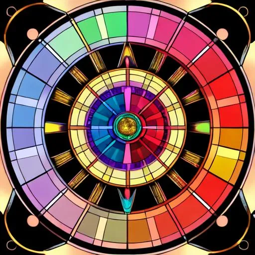 Prompt: Beautiful technically correct color wheel balanced clarity color bright true color, alchemy