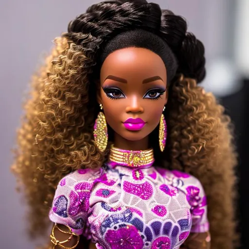 Barbie wearing United Colors of Benetton in front of... | OpenArt