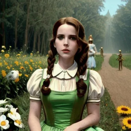 Prompt: movie still of lana del rey in the wizard of oz