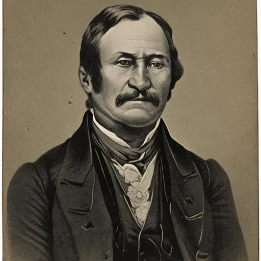 Prompt: 19th century American trader portrait 