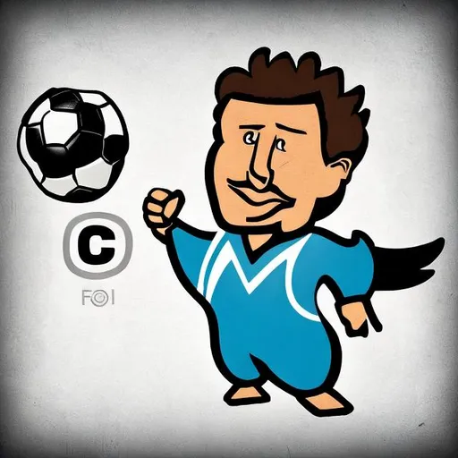 Prompt: Profile logo for twitter channel called FootyScoop. The image should have a football in it