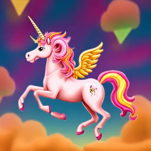 ornate-gnu88: Lisa frank red fox with unicorn horn and rainbow and stars