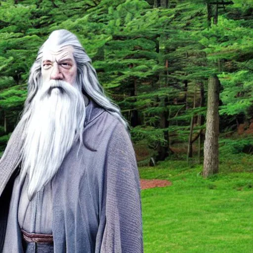 Prompt: Gandalf in Acadia Nation Park
