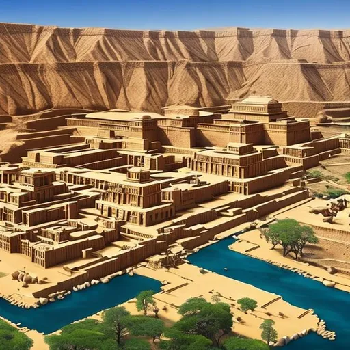 Prompt: Create a vivid and historically accurate representation of the Indus Valley Civilization. Your AI image generator should depict bustling urban centers, intricate city planning, advanced engineering, and flourishing trade and agriculture. Feel free to incorporate the iconic symbols, artifacts, and religious practices of the time. Let your creativity flow as you dive into the mysteries of this ancient civilization and showcase its brilliance through stunning visuals!

Remember to draw inspiration from historical references, archaeological findings, and scholarly research to make your AI-generated image a captivating and authentic representation of the magnificent Indus Valley Civilization. Happy creating!