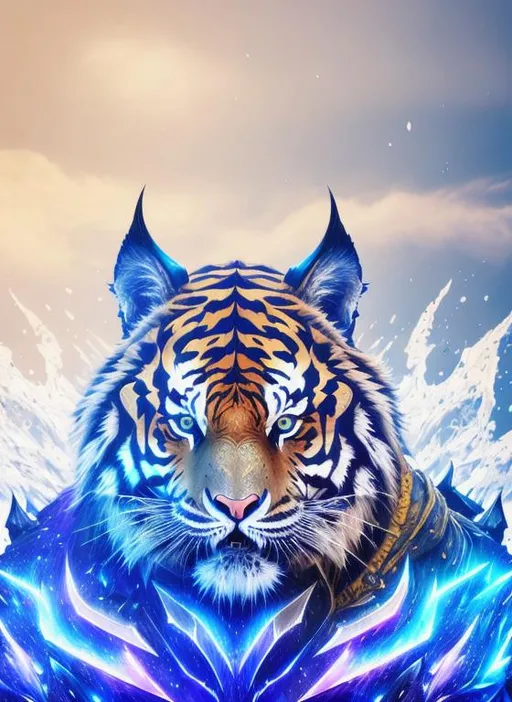 Prompt: evil tiger head armor Dark Armor,  full body, front, ((white background)), wearing body accessories, epic Instagram, , splash style of dark fractal paint, contour,  intricately detailed , unreal engine, fantastical, intricate detail, splash screen, complementary colors, fantasy concept art, 8k resolution,  masterpiece, oil painting, heavy strokes, paint dripping, splash arts, ultra details