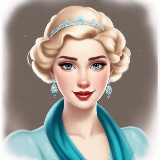 Prompt: elsa as a 1920's girl