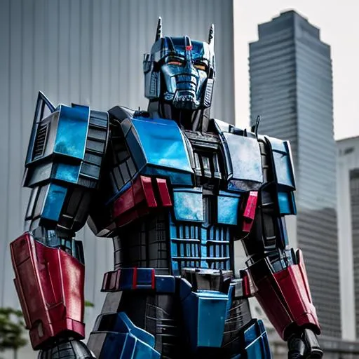 Prompt: RAW photo, realistic photo of Optimus Prime, (high detailed skin:1.2), 8k uhd, dslr, soft lighting, high quality, film grain, Fujifilm XT3