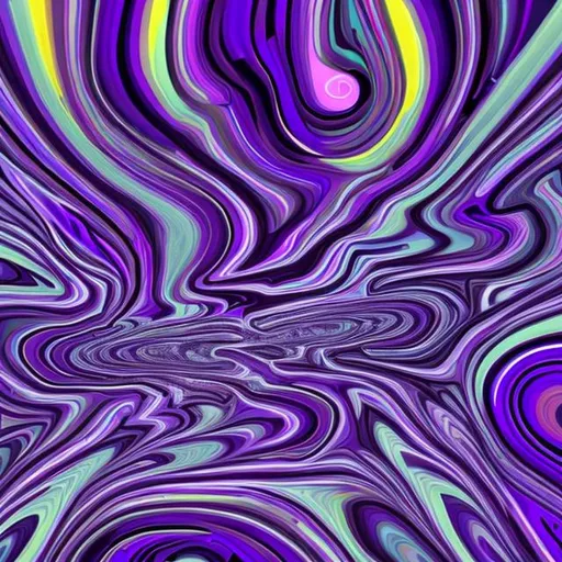 Prompt: Trippy abstract purple 