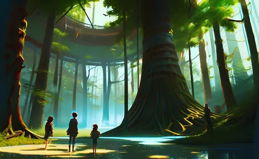 Prompt: Environment as you see today digital art 