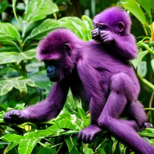 Prompt: purple gorilla


