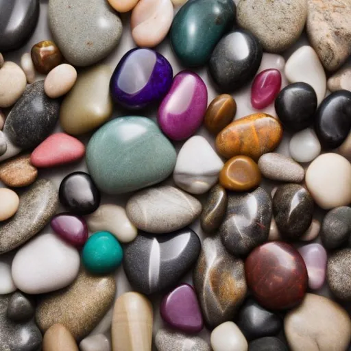 Prompt: the pebbles, stones, and gems of life within you