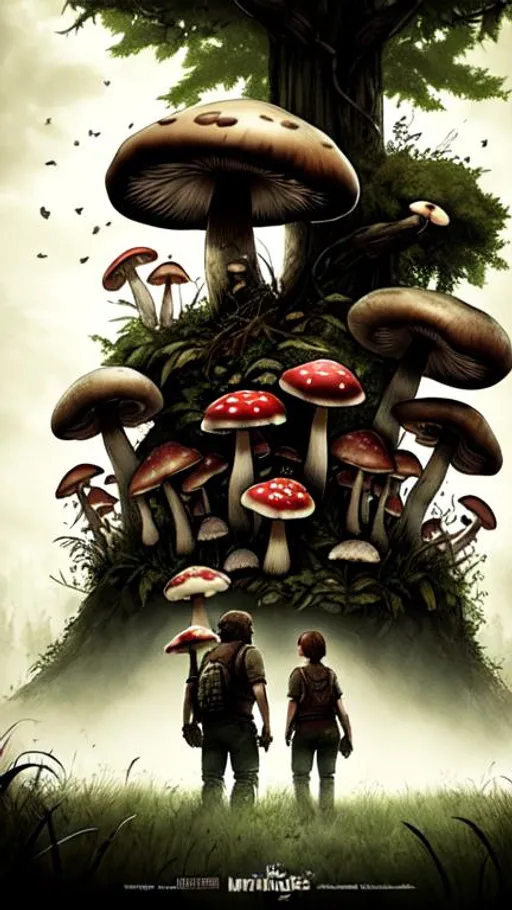 good and bad mushrooms, last of us, cinematic, movie... OpenArt