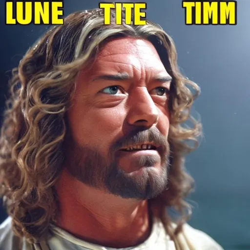 Prompt: actual photo of tuna jesus, surprise me