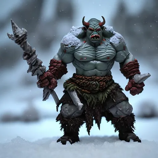Prompt: Orc in the snow
