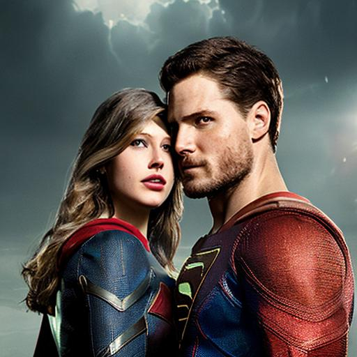 supergirl kissing green arrow, melissa benoist, step... | OpenArt