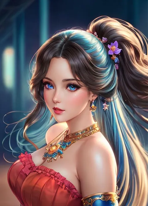 Prompt: Extremely beautiful and sensual girl, long curling hair,beautiful lips 👄,shining blue eyes,anime art concept, cartoon art concept, by WLOP, Intricately Detailed, Magic, 8k Resolution, VRAY, HDR, Unreal Engine, Vintage Photography, Beautiful, Tumblr Aesthetic, Retro Vintage Style, Hd Photography, Beautiful Watercolor Painting, Realistic, Detailed, Painting Fine Art, Soft Watercolor,  Extreme Detail, Digital Art, 8k Ultra Hd, Mixed Media