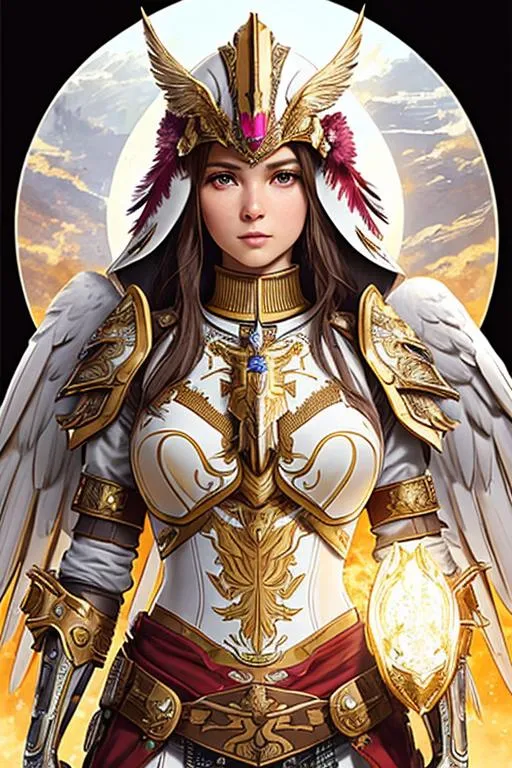 Prompt: Poster art, high-quality high-detail highly-detailed breathtaking hero ((by Aleksi Briclot and Stanley Artgerm Lau)) - ((a eagle head)), 8k ivory and magenta helmet, highly detailed eagle head helmet, glowing chest emblem ,carbon fibre helmet, mech armor, detailed feathers, queen of the eagles, detailed ivory mech suit, full body, black futuristic mech armor, wearing mech armour suit, 8k,  full form, detailed forest wilderness setting, full form, epic, 8k HD, ice, sharp focus, ultra realistic clarity. Hyper realistic, Detailed face, portrait, realistic, close to perfection, more black in the armour, 
wearing blue and black cape, wearing carbon black cloak with yellow, full body, high quality cell shaded illustration, ((full body)), dynamic pose, perfect anatomy, centered, freedom, soul, Black short hair, approach to perfection, cell shading, 8k , cinematic dramatic atmosphere, watercolor painting, global illumination, detailed and intricate environment, artstation, concept art, fluid and sharp focus, volumetric lighting, cinematic lighting, 
