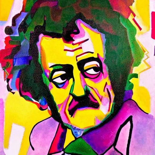 Portrait Kurt Vonnegut in style of Kandinsky | OpenArt