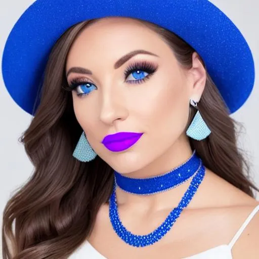 Prompt: Emma Stone and Kayleigh McEnany in bunker, blue lipstick, candy pleasant face, blue eyes, white eyeshadow, Sugar Hat, Decagon Earrings. Blue heart necklace, Rifles, Neutral color scheme, ultradetailed, 8k resolution, perfect, smooth, high quality, shiny. 