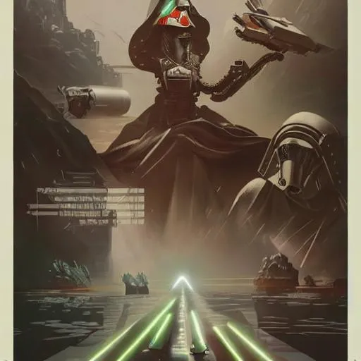 Prompt: propaganda poster for the Empire from Star Wars, hyper realistic, 8k, clean, art by peter mohrbacher