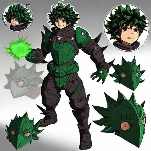 anime style 100% full cowling armoured deku