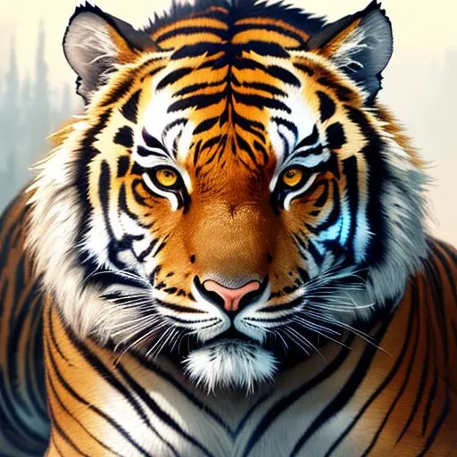 Prompt: Portrait of a roaring tiger with rainbow stripes, perfect composition, hyperrealistic, super detailed, 8k, high quality, trending art, trending on artstation, sharp focus, studio photo, intricate details, highly detailed, by greg rutkowski, illustration, watercolor