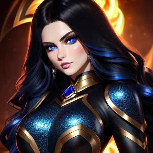 Prompt: {{highest quality splash art masterpiece}} of seductive hot feminine sapphire gem and rock golem with {{hyperrealistic intricate black balayage wild hair}} and {{hyperrealistic intricate dark blue eyes}} and beautiful hyperrealistic feminine seductive face and nose and big lips, {red blush cheeks}, arrogant smirk, sadistic, {backlit}, {{hyperrealistic intricate rock and sapphire gems dress with deep exposed cleavage}} and visible abdominal muscles, {abs}, sapphire gems, rock, stone, sparkles, hyperrealistic toned body, {{seductive love gaze at camera}}, looking up perspective, bokeh background, cinematic glamour lighting, backlight, action shot, intricately hyperdetailed, perfect face, perfect body, perfect anatomy, hyperrealistic, hyperrealism, mythical, epic fantasy, sharp focus, glamour, volumetric lighting, studio lighting, triadic colors, occlusion, ultra-realistic, dramatic lighting, beauty, hot sensual feminine romance, facial expression, professional photography, perfect composition, unreal engine octane, 3d lighting, UHD, HDR, 128K, render, HD, trending on artstation, full body front view, realistic, concept art, highres, fine, smooth, 3d illustration, centered, symmetry, ultimate, hyperrealistic digital art, painted, shadows, contrast, approaching perfection, blacklight, pearlescent, sparkling, iridescent, stunning goddess, fantastical, elegant, majestic, fine detail, {{huge breast}}, {{sexy}}