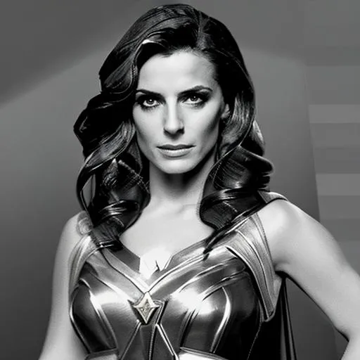 Prompt: Stana Katic,Wonder Woman,intrincate,elegant,sharp focus,perfect face,perfect eyes,full body,highly detailed,artstation,conceot art,matte,lifelike 4d illustration,art by artgerm and Shannon Maer,8k,realistic