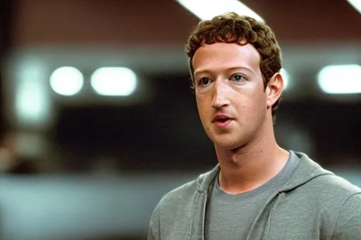 Prompt: 4k photo realistic cinematic still of ((Mark Zuckerberg)) as Brian O’Connor in the movie The Fast and The Furious (2001), centered in frame, facing camera, symmetrical face, ideal human, ultra details, natural light, film, Studio lighting, blonde hair, cool, hollywood movie, protagonist, Kauai