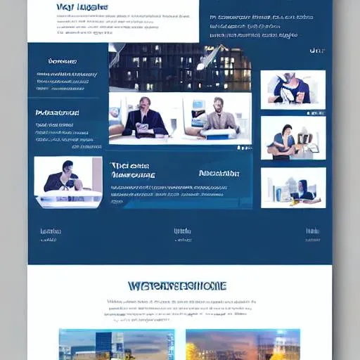 Prompt: Modern landing page for E Business International company, Website , ux,ui, UIUX
