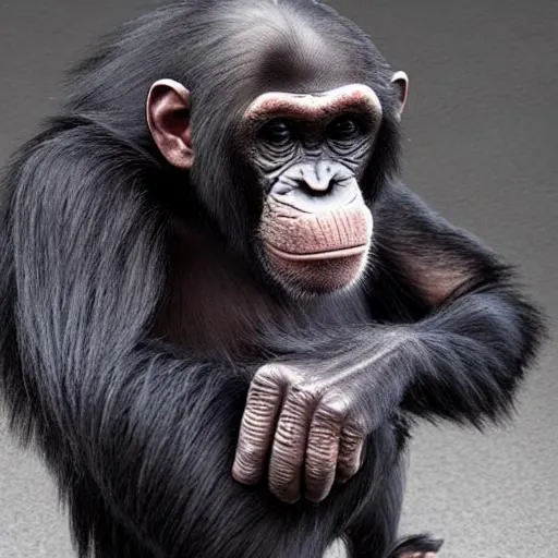 Prompt: ultra instinct chimpanzee