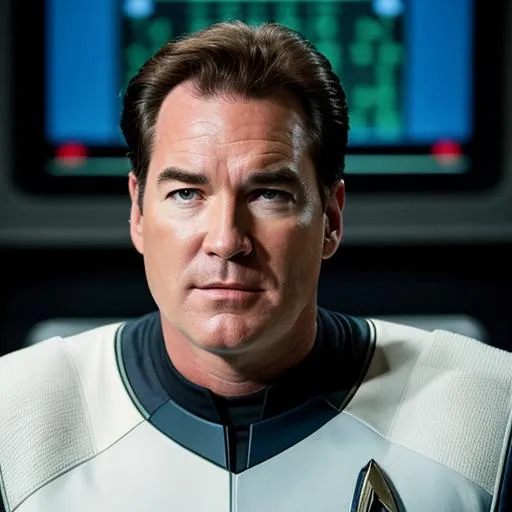 Prompt: Patrick Warburton in a Starfleet uniform. {Star Trek: The Next Generation}