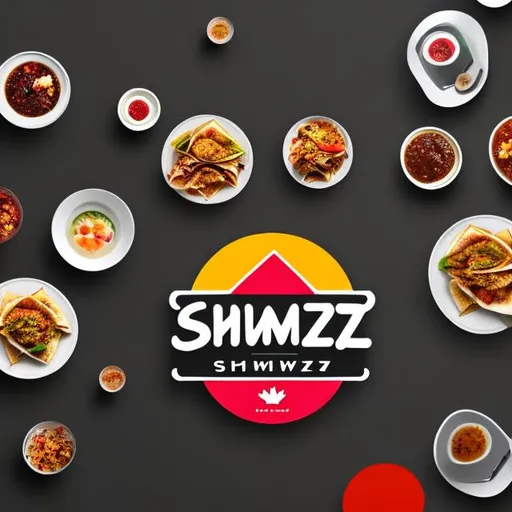 Prompt: Generate a visually striking and unique logo for 'Shwarmzy,' a Canadian shawarma restaurant specializing in Korean and Middle Eastern fusion cuisine. Incorporate elements from both culinary traditions to create a captivating and appetizing logo that represents the restaurant's fusion concept.
