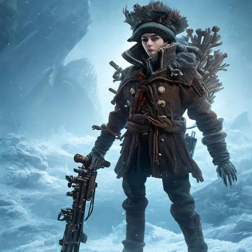 The captain from the video game frostpunk has just p... | OpenArt