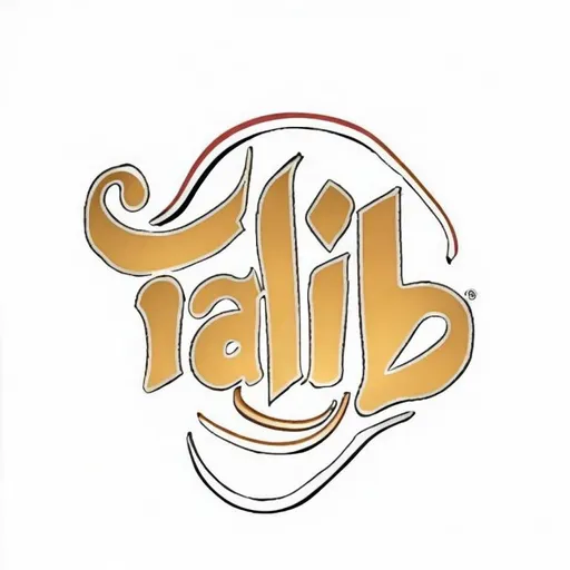 Prompt: create logo my webSite this name is "Talib". this site is quiz website, quiz game like quizziz app, 8k, High quality photo, mono lights, gold ring,
