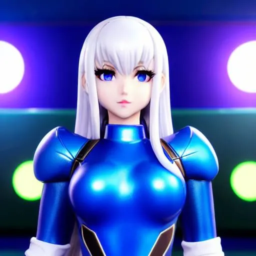 Prompt: Emma Stone and Zero Suit Samus in war room, blue lipstick, candy pleasant face, blue eyes, white eyeshadow, Sugar Hat, Decagon Earrings. Blue heart necklace, Rifles, Neutral color scheme, ultradetailed, 8k resolution, perfect, smooth, high quality, shiny. 