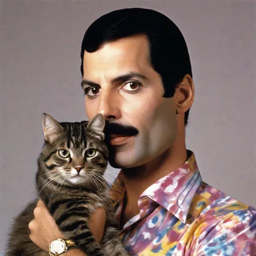 Freddie Mercury linkedin profile pic professional photograph in color highly detailed business 