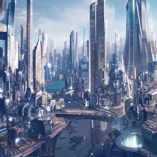 a futuristic city with no life | OpenArt